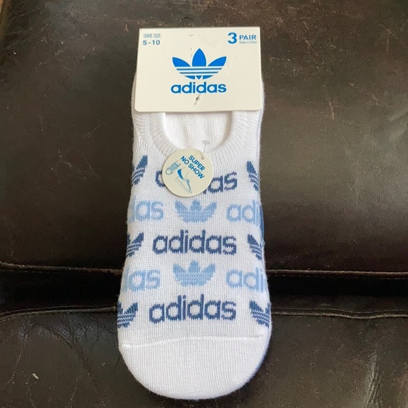 adidas Accessories - 1 LEFT! Adidas Originals Super No Show Socks 3 pk